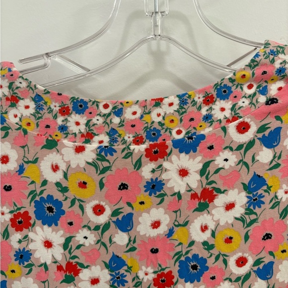 Boden Eva Pink Floral/Milkshake Jersey Midi Dress Size 4 Petite - Picture 10 of 12